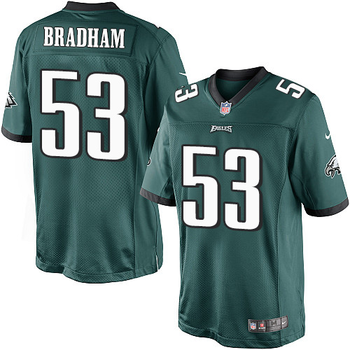 Youth Elite Nigel Bradham Nike Jersey Midnight Green Home - #53 NFL Philadelphia Eagles